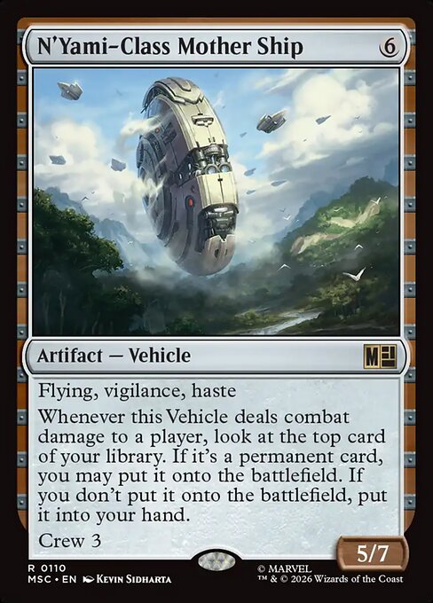 N'Yami-Class Mother Ship - Marvel Super Heroes Commander MTG spoiler
