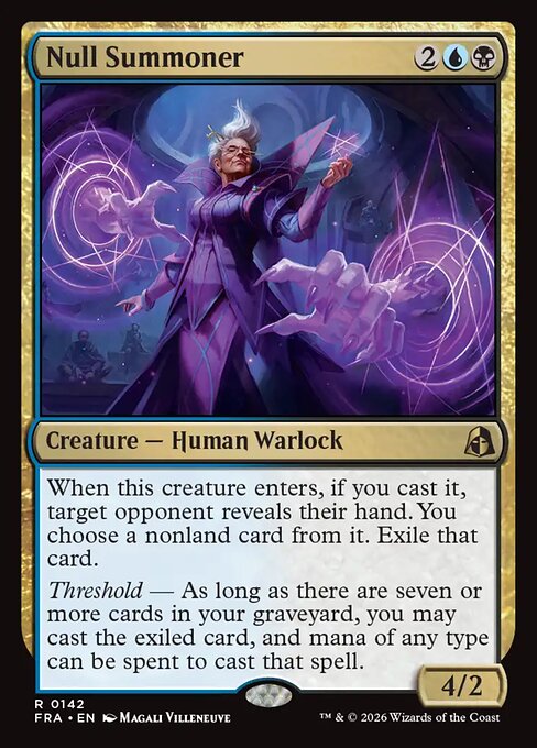 Null Summoner - Reality Fracture MTG spoiler