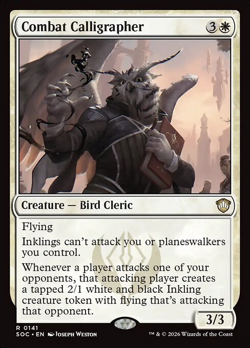 Combat Calligrapher - Secrets of Strixhaven Commander MTG spoiler
