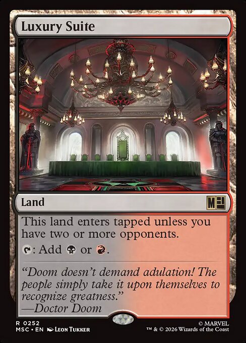 Luxury Suite - Marvel Super Heroes Commander MTG spoiler