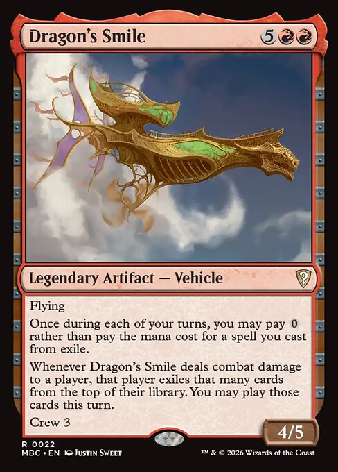 Dragon's Smile - Mystery Booster: Commander Edition MTG spoiler