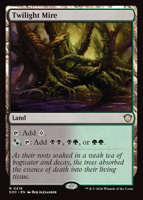Twilight Mire - Secrets of Strixhaven Commander MTG spoiler