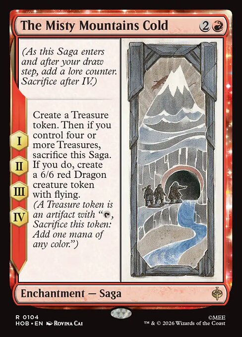 The Misty Mountains Cold - The Hobbit MTG spoiler
