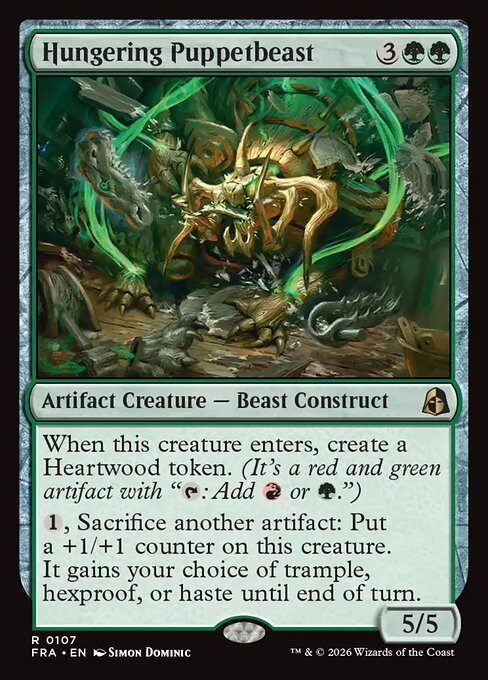 Hungering Puppetbeast - Reality Fracture MTG spoiler