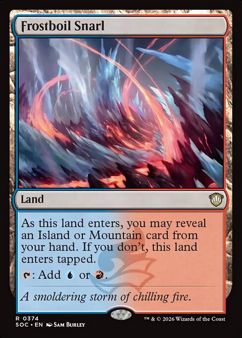 Frostboil Snarl - Secrets of Strixhaven Commander MTG spoiler