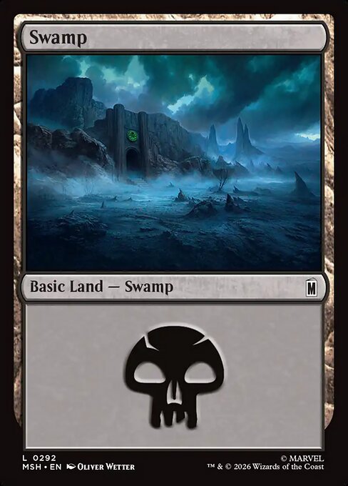 Swamp - Marvel Super Heroes MTG spoiler