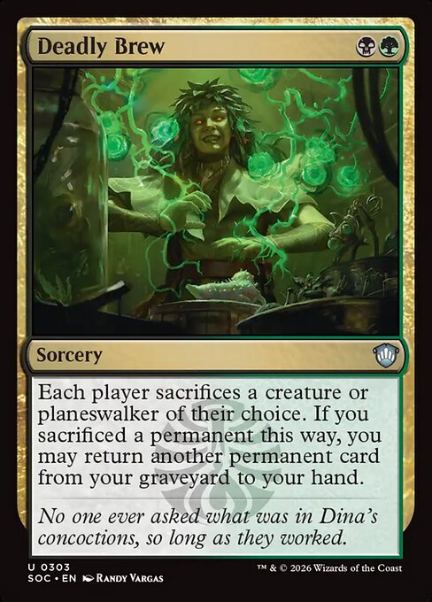 Deadly Brew - Secrets of Strixhaven Commander MTG spoiler