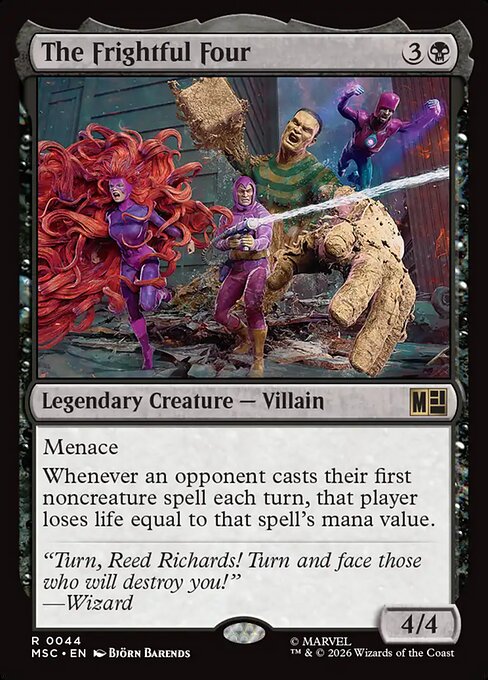 The Frightful Four - Marvel Super Heroes Commander MTG spoiler