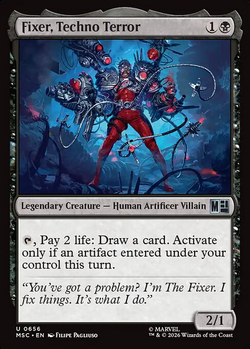 Fixer, Techno Terror - Marvel Super Heroes Commander MTG spoiler