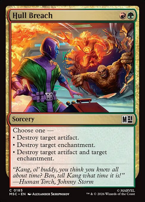 Hull Breach - Marvel Super Heroes Commander MTG spoiler
