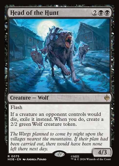 Head of the Hunt - The Hobbit MTG spoiler