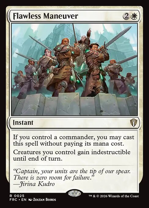 Flawless Maneuver - Reality Fracture Commander MTG spoiler
