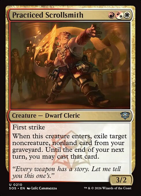 Practiced Scrollsmith - Secrets of Strixhaven MTG spoiler