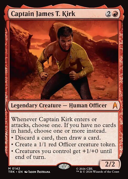 Captain James T. Kirk - Star Trek MTG spoiler