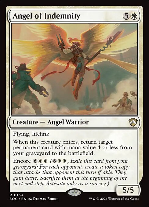 Angel of Indemnity - Secrets of Strixhaven Commander MTG spoiler