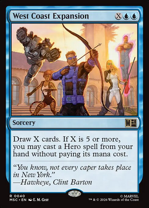 West Coast Expansion - Marvel Super Heroes Commander MTG spoiler