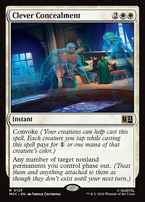 Clever Concealment - Marvel Super Heroes Commander MTG spoiler