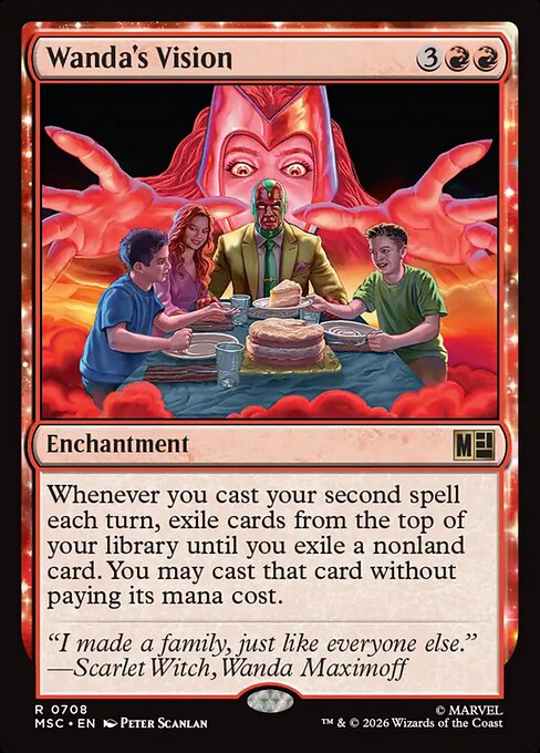 Wanda's Vision - Marvel Super Heroes Commander MTG spoiler