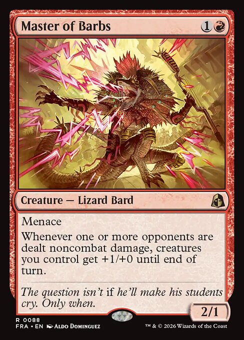 Master of Barbs - Reality Fracture MTG spoiler