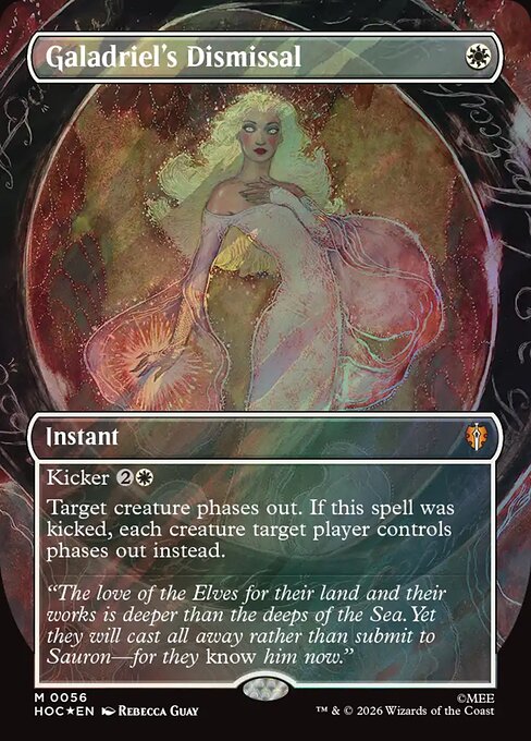 Galadriel's Dismissal - The Hobbit Commander MTG spoiler