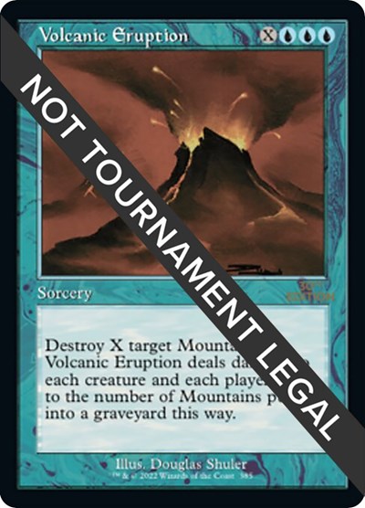 Volcanic Eruption (Retro Frame)