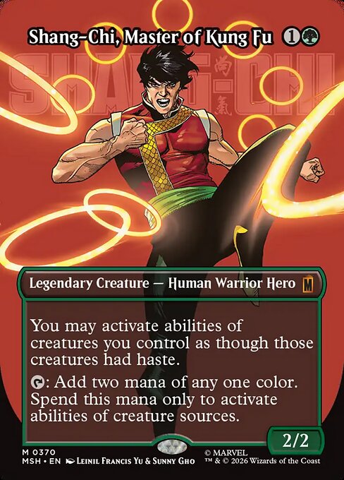 Shang-Chi, Master of Kung Fu - Marvel Super Heroes MTG spoiler