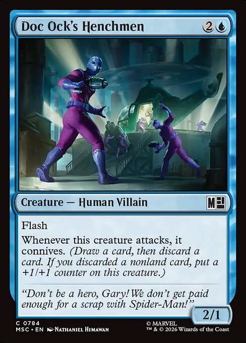 Doc Ock's Henchmen - Marvel Super Heroes Commander MTG spoiler