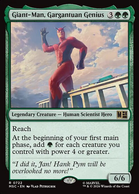 Giant-Man, Gargantuan Genius - Marvel Super Heroes Commander MTG spoiler
