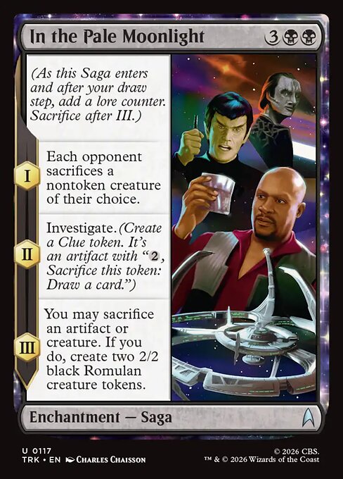 In the Pale Moonlight - Star Trek MTG spoiler