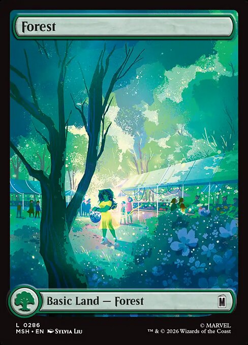 Forest - Marvel Super Heroes MTG spoiler