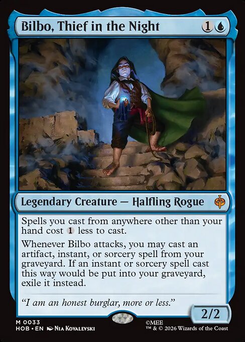 Bilbo, Thief in the Night - The Hobbit MTG spoiler