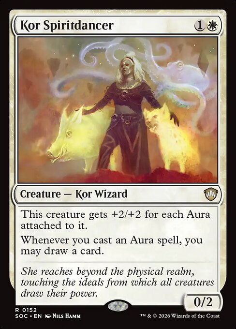 Kor Spiritdancer - Secrets of Strixhaven Commander MTG spoiler