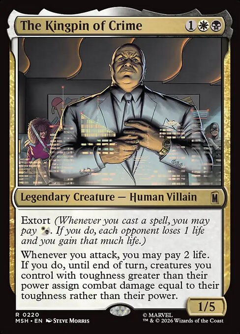 The Kingpin of Crime - Marvel Super Heroes MTG spoiler