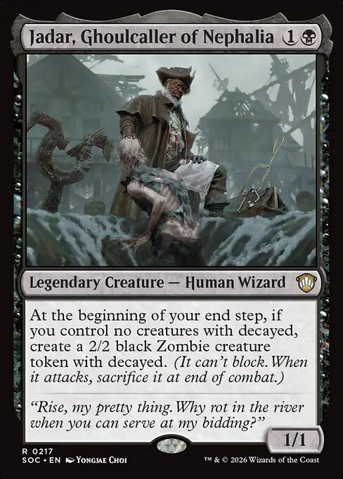Jadar, Ghoulcaller of Nephalia - Secrets of Strixhaven Commander MTG spoiler