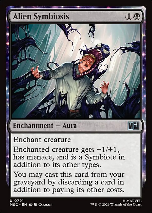 Alien Symbiosis - Marvel Super Heroes Commander MTG spoiler