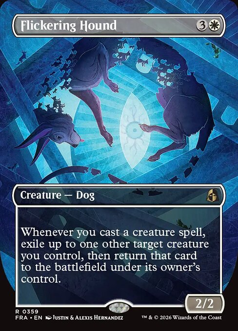 Flickering Hound - Reality Fracture MTG spoiler