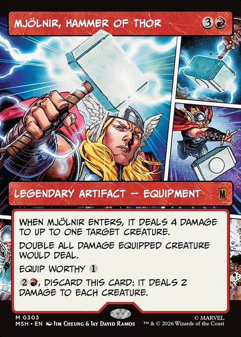 Mjölnir, Hammer of Thor - Marvel Super Heroes MTG spoiler