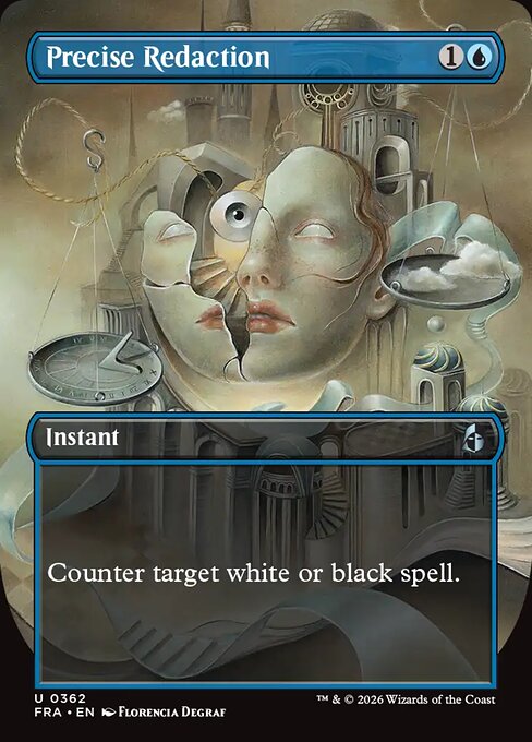 Precise Redaction - Reality Fracture MTG spoiler