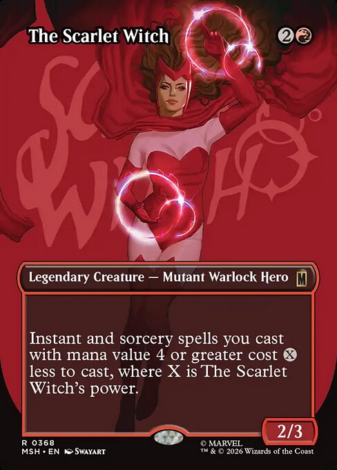 The Scarlet Witch - Marvel Super Heroes MTG spoiler