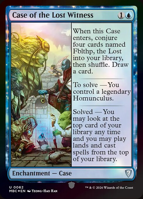 Case of the Lost Witness - Mystery Booster: Commander Edition MTG spoiler