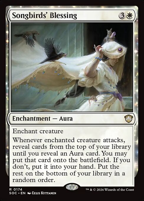 Songbirds' Blessing - Secrets of Strixhaven Commander MTG spoiler
