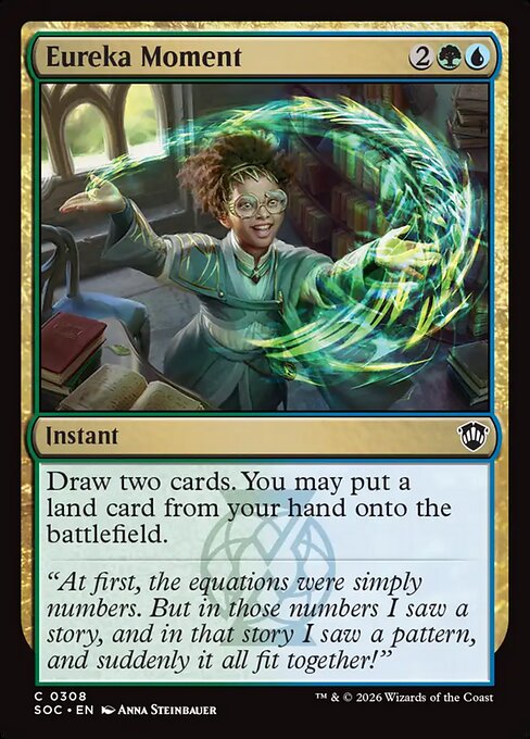 Eureka Moment - Secrets of Strixhaven Commander MTG spoiler