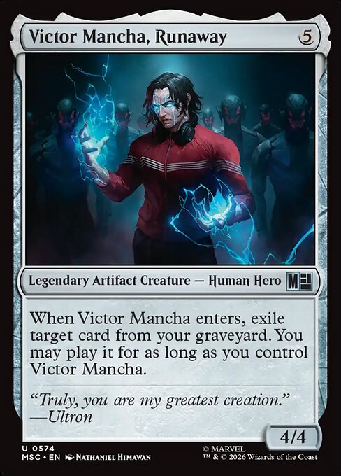 Victor Mancha, Runaway - Marvel Super Heroes Commander MTG spoiler
