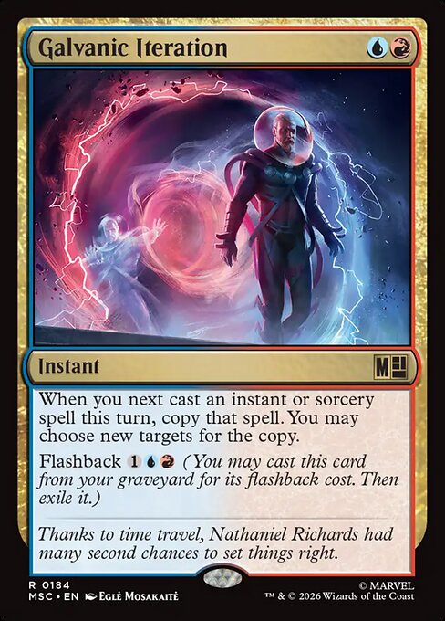 Galvanic Iteration - Marvel Super Heroes Commander MTG spoiler
