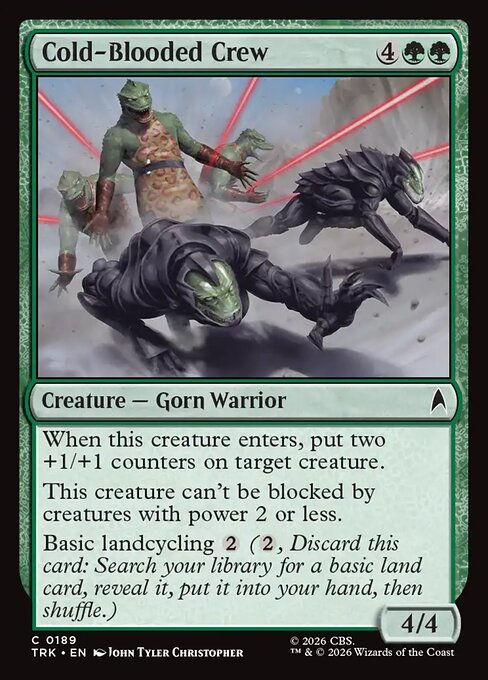 Cold-Blooded Crew - Star Trek MTG spoiler