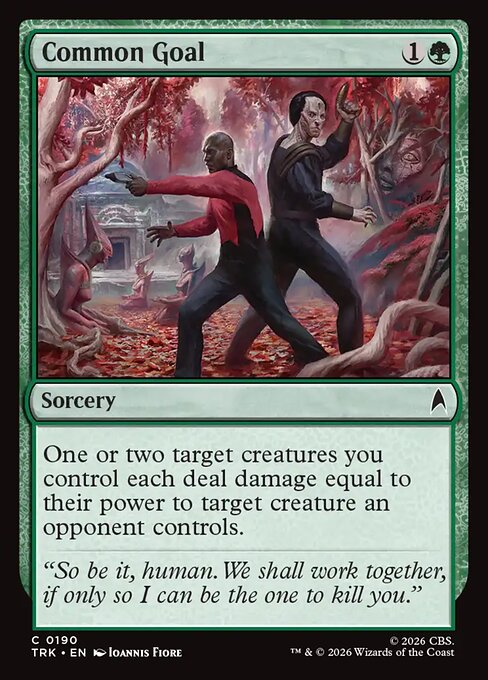 Common Goal - Star Trek MTG spoiler