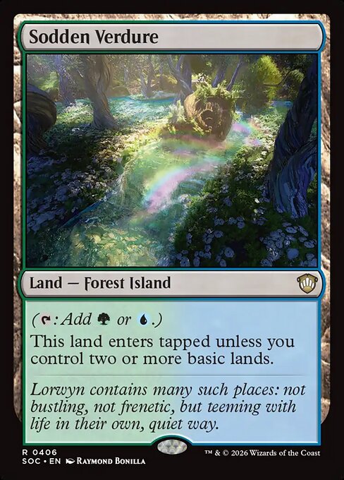 Sodden Verdure - Secrets of Strixhaven Commander MTG spoiler