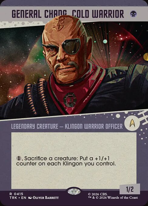 General Chang, Cold Warrior - Star Trek MTG spoiler