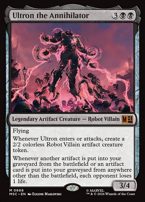 Ultron the Annihilator - Marvel Super Heroes Commander MTG spoiler