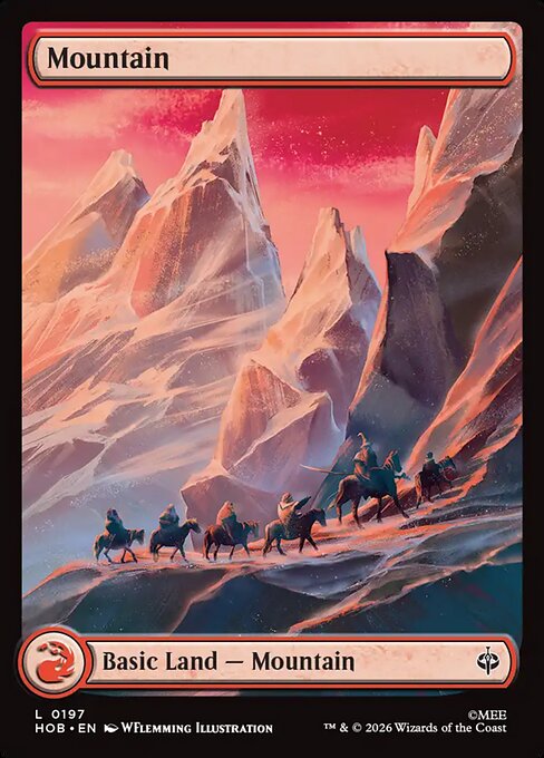 Mountain - The Hobbit MTG spoiler